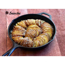 Panela de fritar de dois tratamentos pré-temperada